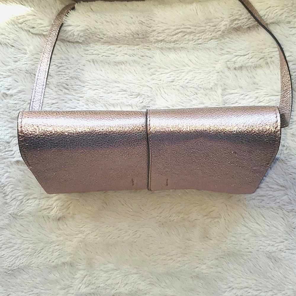Gianni Chiarini Made in Italy Metallic Leather Crossbody Bag - Picture 5 of 12